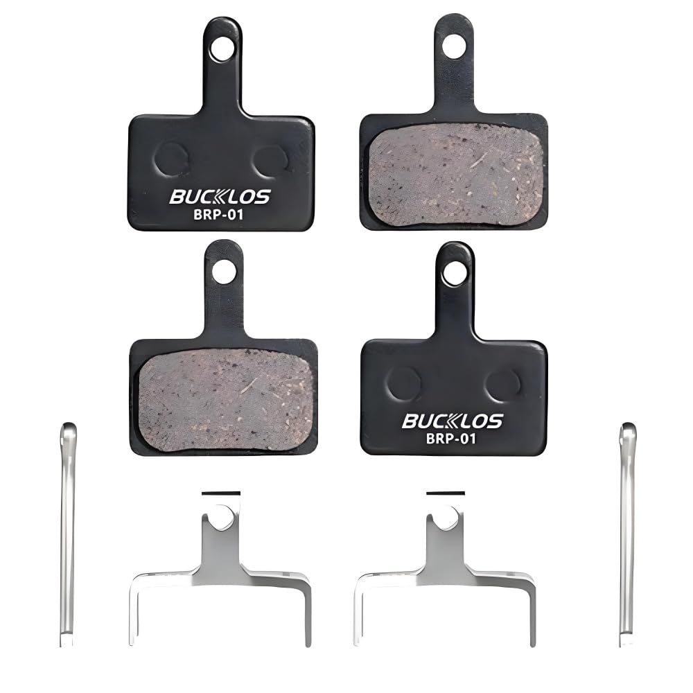 BUCKLOS Bike Brake Pads 4 Pairs Disc Brake Pads for Bicycle, mountain bike Electric Bike Brake Pads Replacement (Semi-Metallic-2 pair) โ image 1