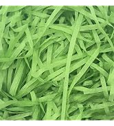 Jremreo 8 oz / 250g Easter Grass Basket Filler Bulk, Vibrant Green Crinkle Cut Paper Shred for Gi...