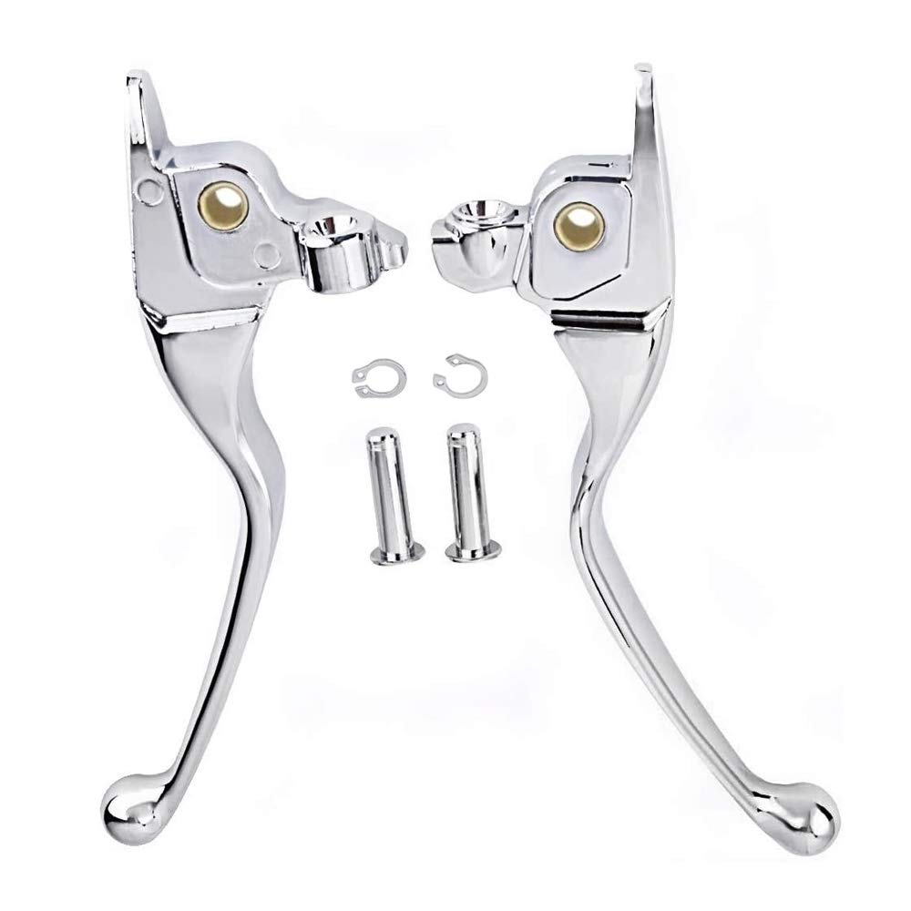 S SYUU Chrome Brake Clutch Hand Lever Sets Pairs Aftermarket Part for Harley Davidson Touring FLHR FLHTCU FLHX FLTRX 19-Later Trike Freewheeler