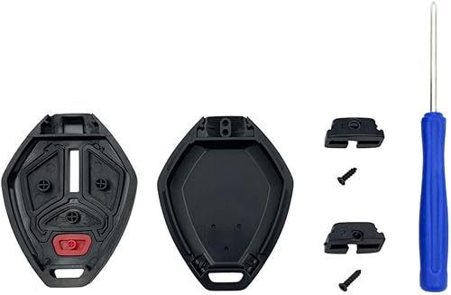 Miniatura 7 de Funda de repuesto para mando a distancia sin llave para Mitsubishi Eclipse Endeavor Galant Lancer Outlander (3 botones paquete 1)