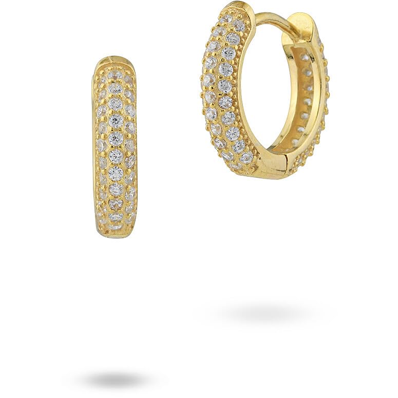 Orecchini A Cerchio donna Boccadamo Sophie in Argento 925 - Zirconi