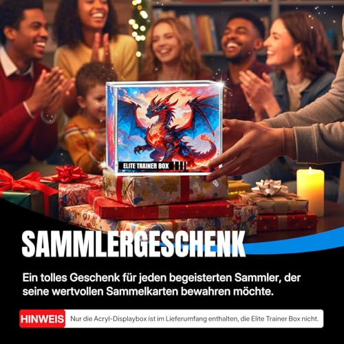 Wigearss Acryl Case Magnetisch, Schutzhülle, Schutzbox für Pokemon Elite Trainer Box