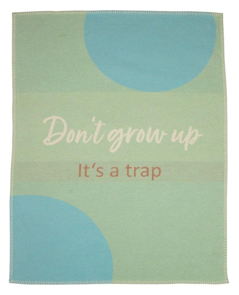 Couverture pour bébé Lili Don't Grow up tendre cadeau de naissance
