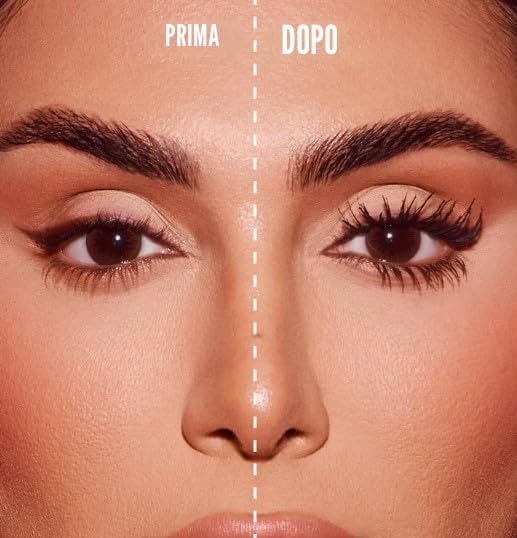 HUDA BEAUTY ORIGINALE | 1 Coat Wow! - Mascara volumizzante | by BELLA | (NERO (Travel Size), 7 ml (confezione da 1))