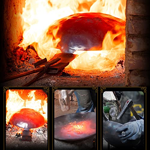 Wok de Hierro Tradicional Artesanal 30cm con Tapa miniatura 3