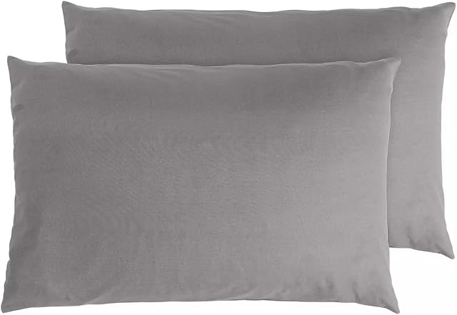 300 Thread Count 100% Pure Egyptian Cotton Pillowcases (Gray, Pair Of Pillowcase)