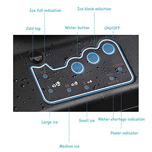 Máquina portátil para hacer cubos de hielo 55 lbs/día miniatura 2