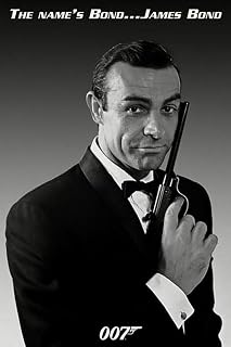 BUY ART FOR LESS Officially Licensed James Bond - The Name is Bond - Art Poster - 24 x 36 Inch - Decorative Print - Poster Paper - Ready to Frame