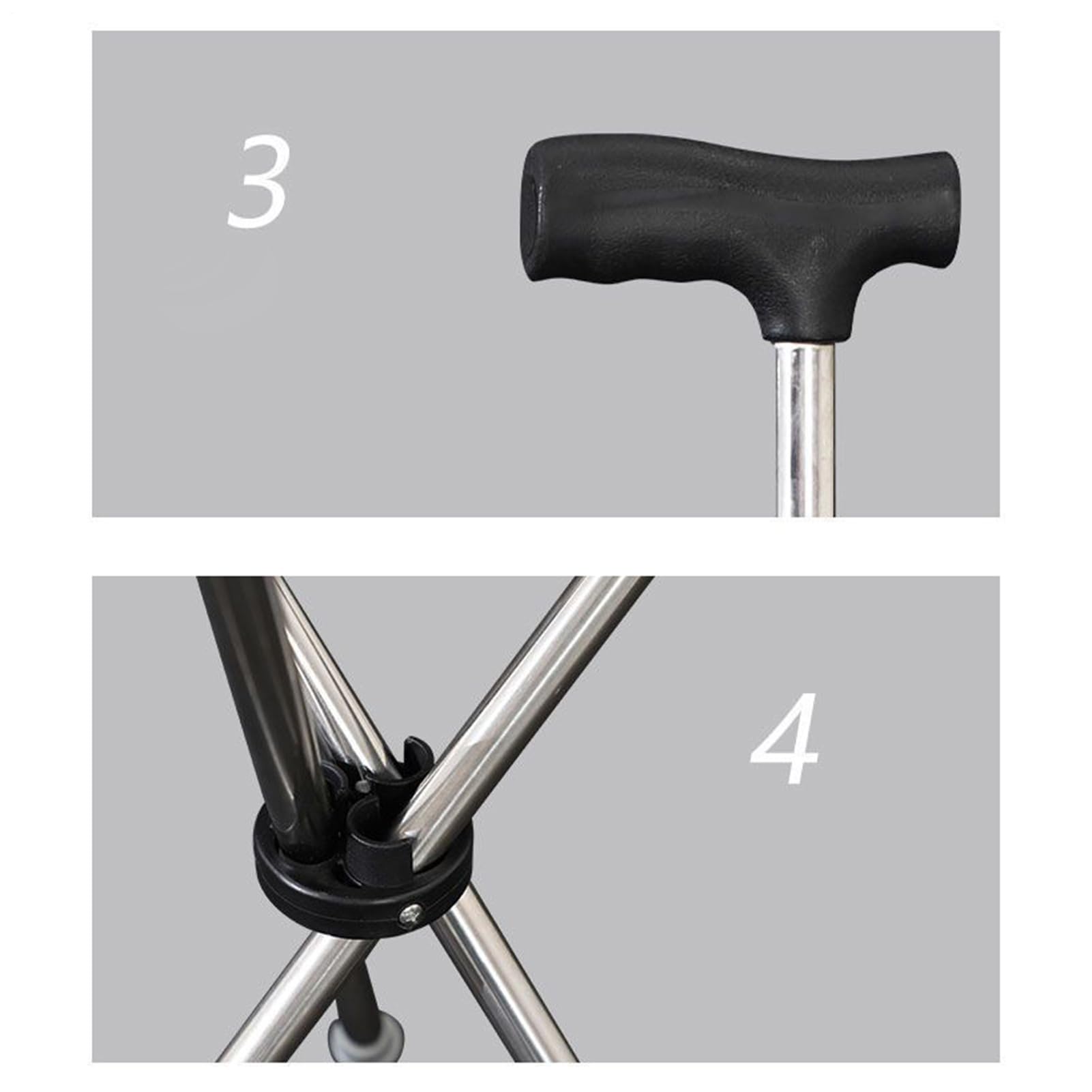Bastone con Sedile Asta Ergonomica Portatile Antiscivolo | Bastone Da Passeggio Pieghevole Con Sedia Per Viaggio Escursionismo Seduta Urbano Sentiero Avventure All'Aperto