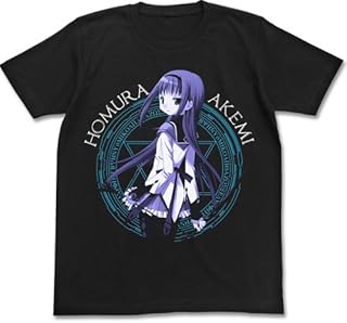 魔法少女まどか☆マギカ 暁美ほむらTシャツ ブラック サイズ:XL
