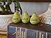 Set of 3 Custom Bespoke Text Rustic Green Word Pears, Personalized Text or Phrase