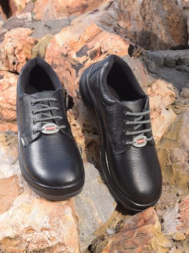 Image of Liberty Freedom SurakshaRA Men's Derby Safety Shoes: Reliable Protection with Lasting Comfort for Everyday Wear Safety Shoes for Men | Industrial Safety Shoes for Men | Safety Shoes for Men Stylish