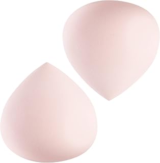2Pcs Make up Beauty Blenders Sponges Latex Free, Makeup Sponges for Foundation Soft, Beauty Blending Sponge for Face Under Eye, Make up Sponge Blender Set for Liquid Cosmetics, Foundation Sponge(Pink)