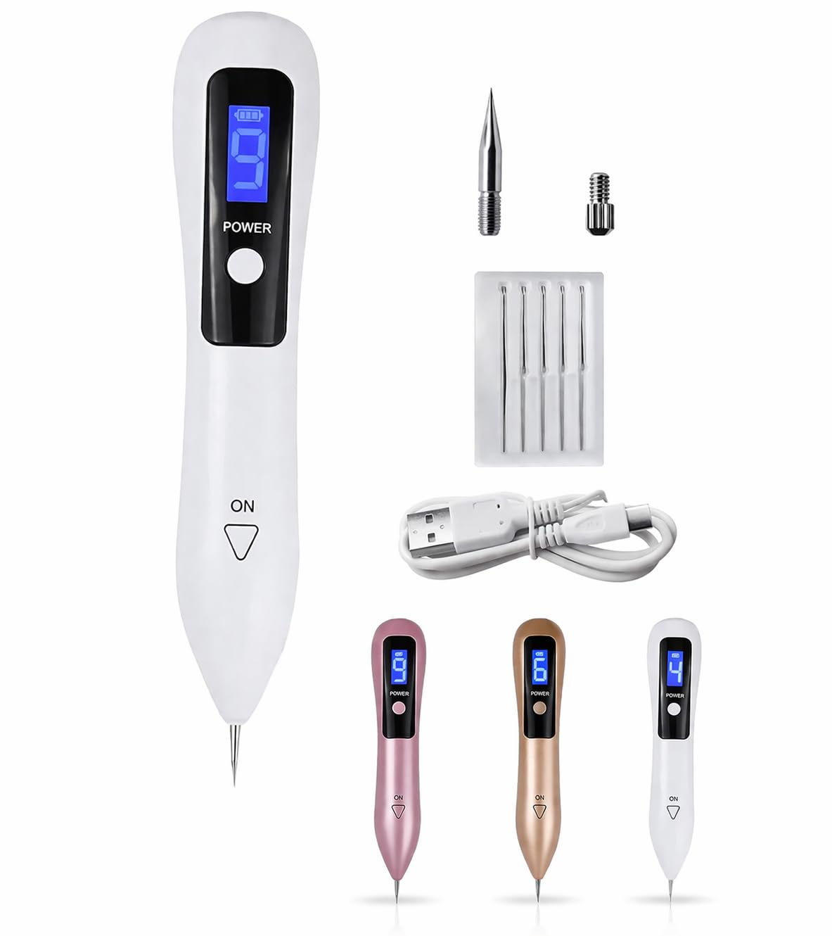 Veentus LCD Screen Display Beauty Mole Removal Sweep Spot Pen Painless Spot Mole Wart Speckle Blemish Removal Tool Pen Beauty Portable Care Equipment (Multicolor)-image-25