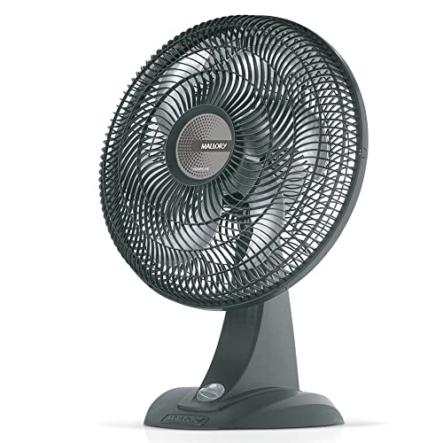 Ventilador Mallory de Mesa Olimpo TS Preto 40 cm 220V