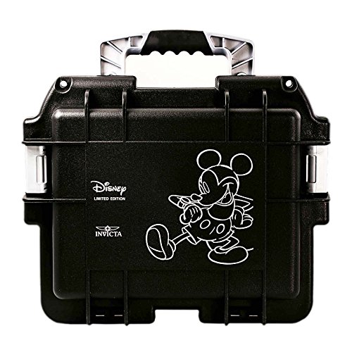 Invicta (3) Three Slot Impact Resistant Black Disney Mickey Dive Storage Collector Case/Watch