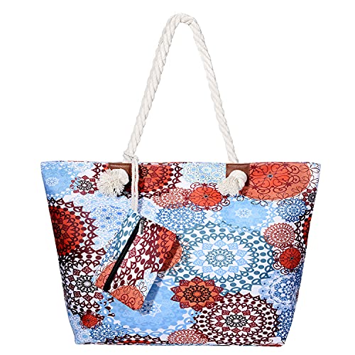 strandtasche mit reissverschluss