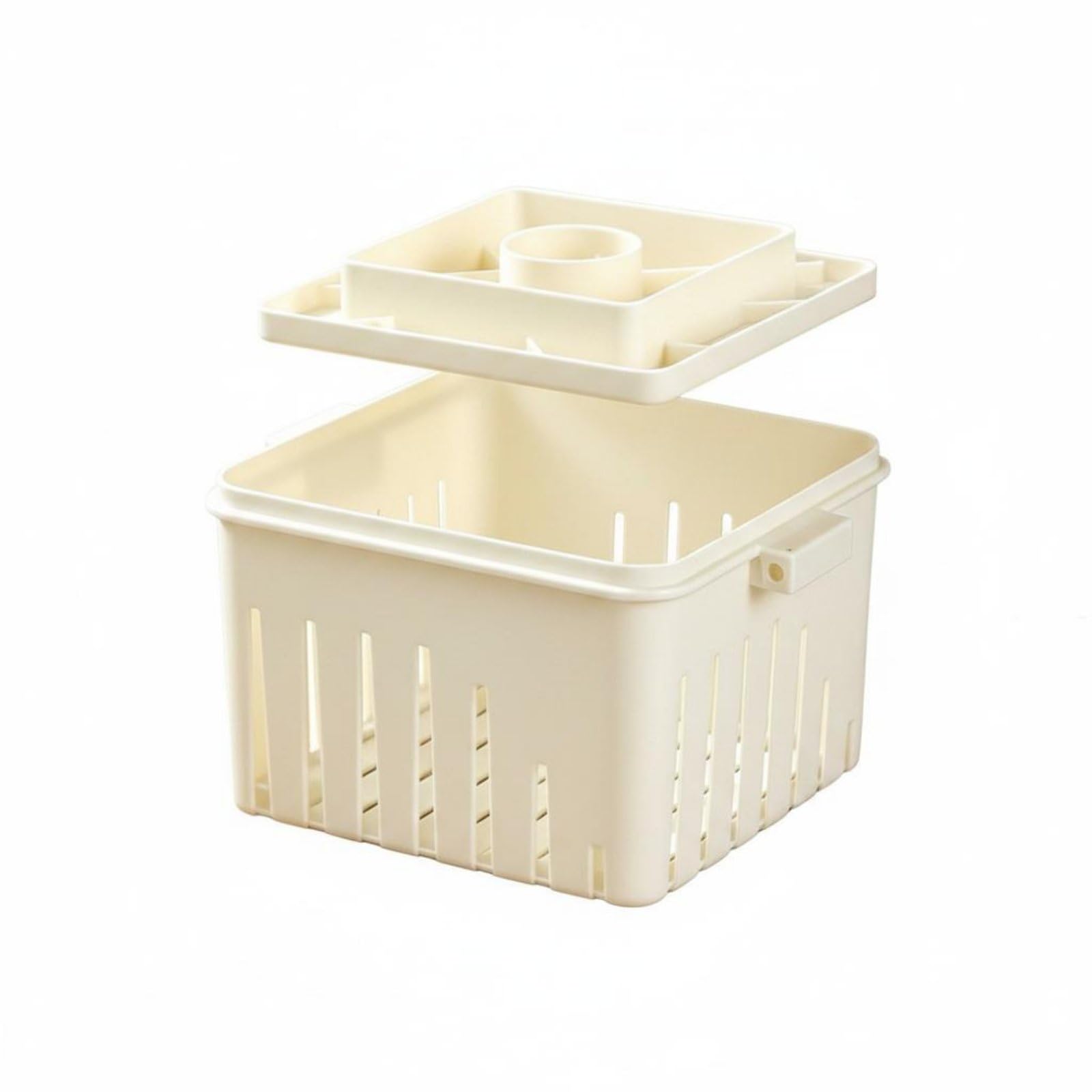 Multi-Use ABS Tofu Mold DIY Tofu Former Mold Easy to Clean Soy Milk Curd Press Sturdy for Beginners, Home, L - No Lid W Cloth-image-35