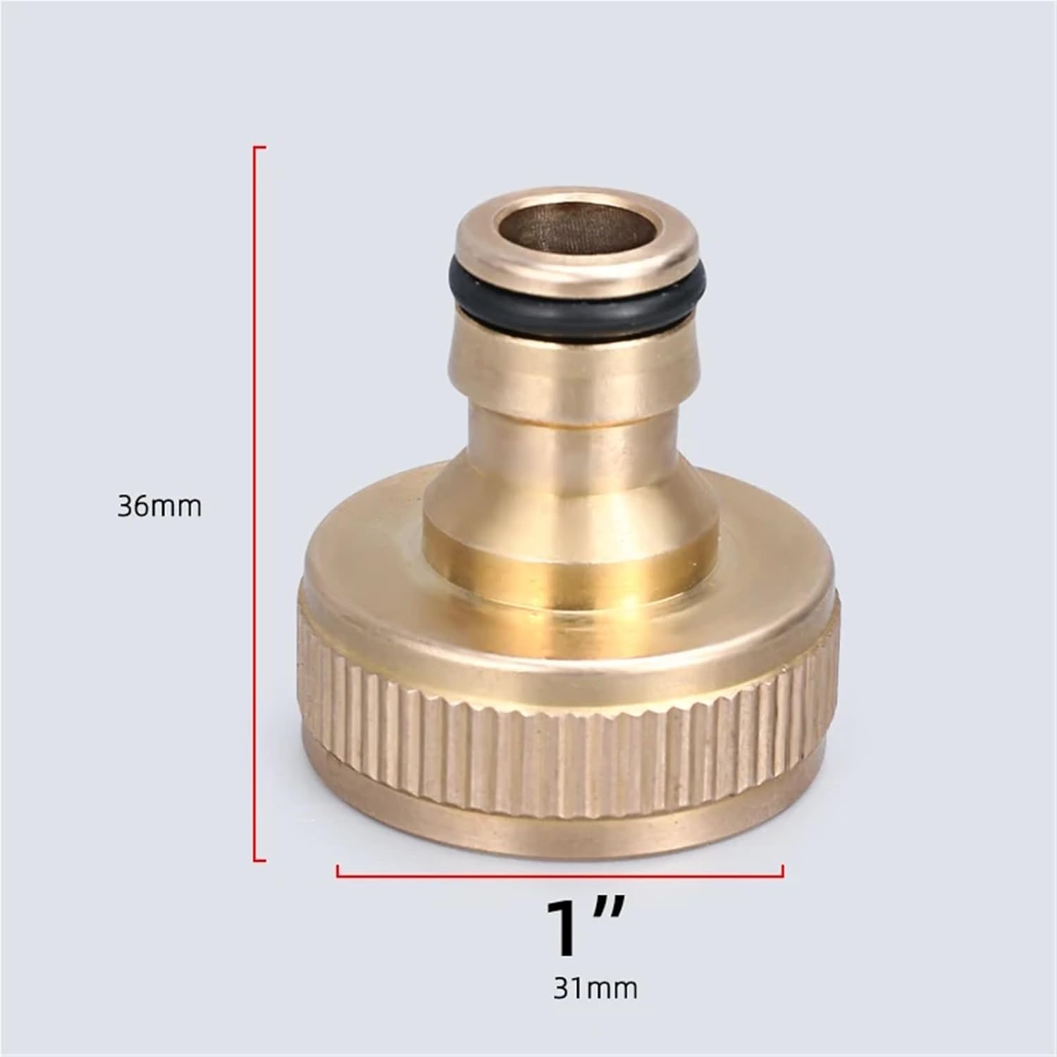 Brass Hose Nozzle 12pcs Universal Brass Tap Connector 1/2" 3/4" Quick Adapter Joints Garden Hose Car Washing Watering Spray Nozzle(31MM 12pcs)