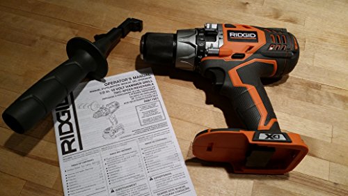 Ridgid 18V Li-Ion 1/2in VSR HAMMER Drill/driver X4 R8611501 Cordless, Keyless