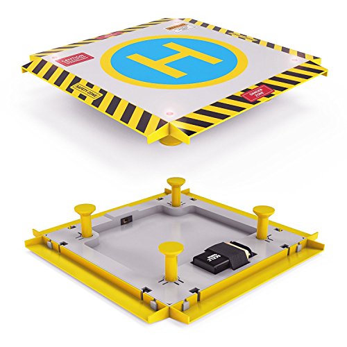 Eagle Pro Remote Control Helicopter Landing Pad - Complete Edition - Flashing Led Lights Installed - Suitable For Rc Helicopters, Quadcopters, Drones, Syma Helicopters #TOP3