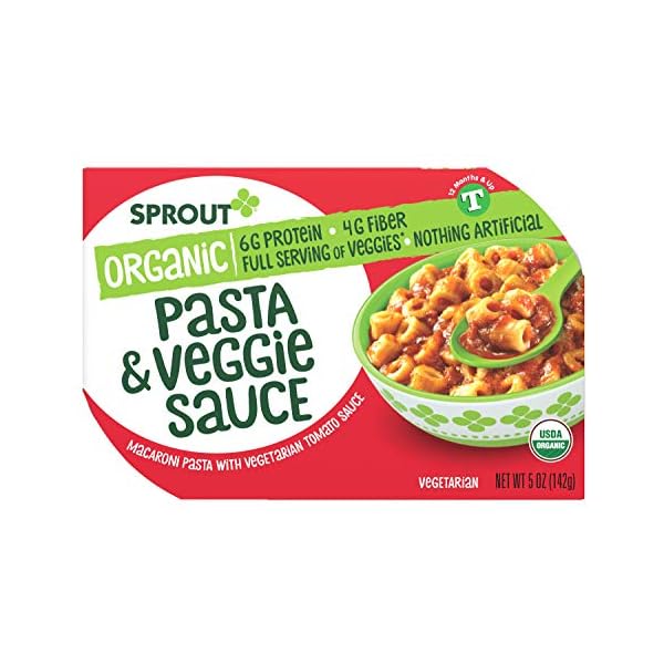Sprout-Organic-Baby-Food-Toddler-Meals-Macaroni-Pasta-with-Vegetarian-Tomato-Sauce-5-Oz-Bowl-8-Count Sprout Organic Baby Food, Toddler Meals, Macaroni Pasta with Vegetarian Tomato Sauce, 5 Oz Bowl (8 Count)