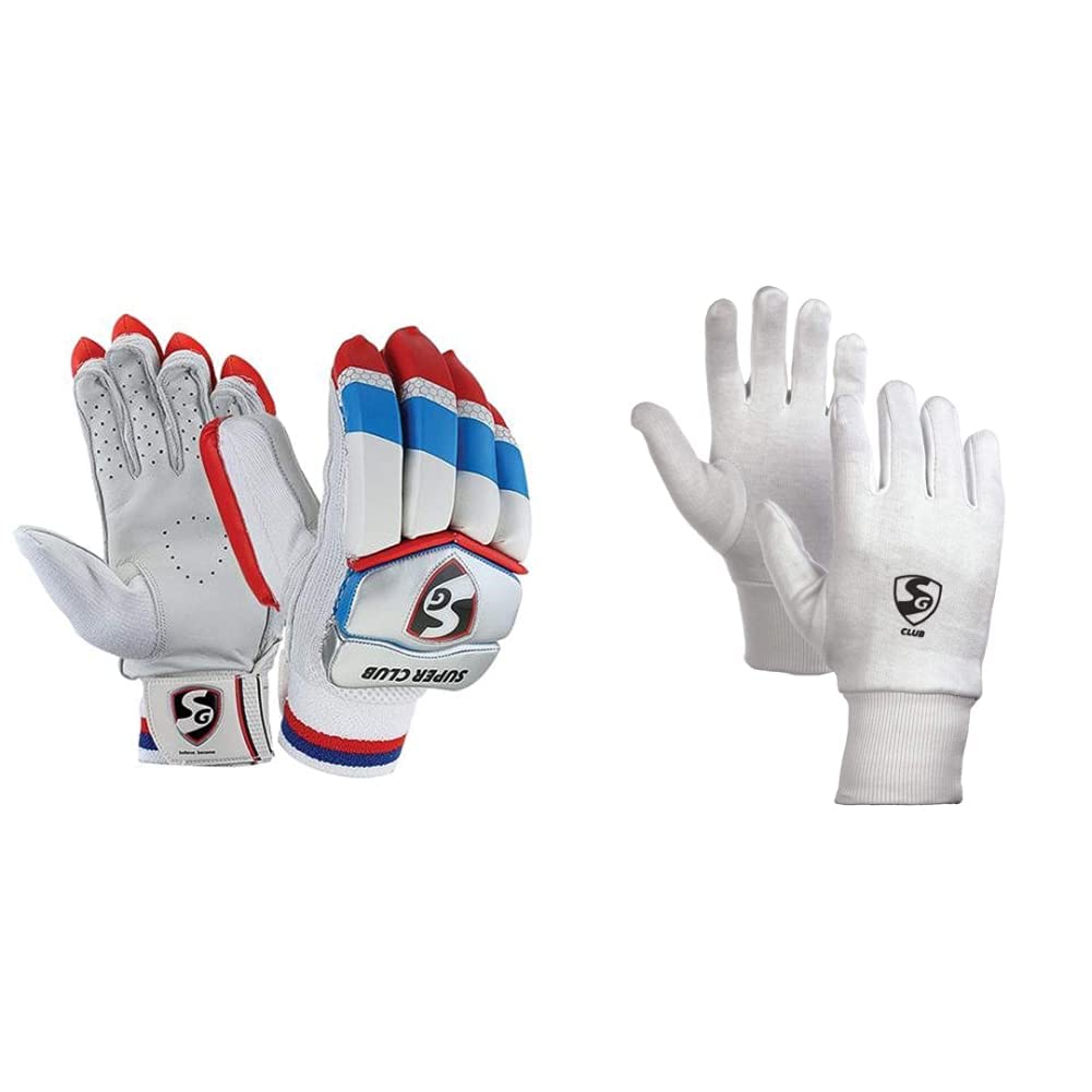 SG Super Club RH Batting Gloves (Assorted), Adult Club Inner Gloves, Adult (Colour May Vary) Combo-picture-15