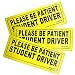 POSHINE Student Driver Magnet Car Signs - Reflective Vehicle Car Sign Bumper Sticker for New Driver (Set of 3)