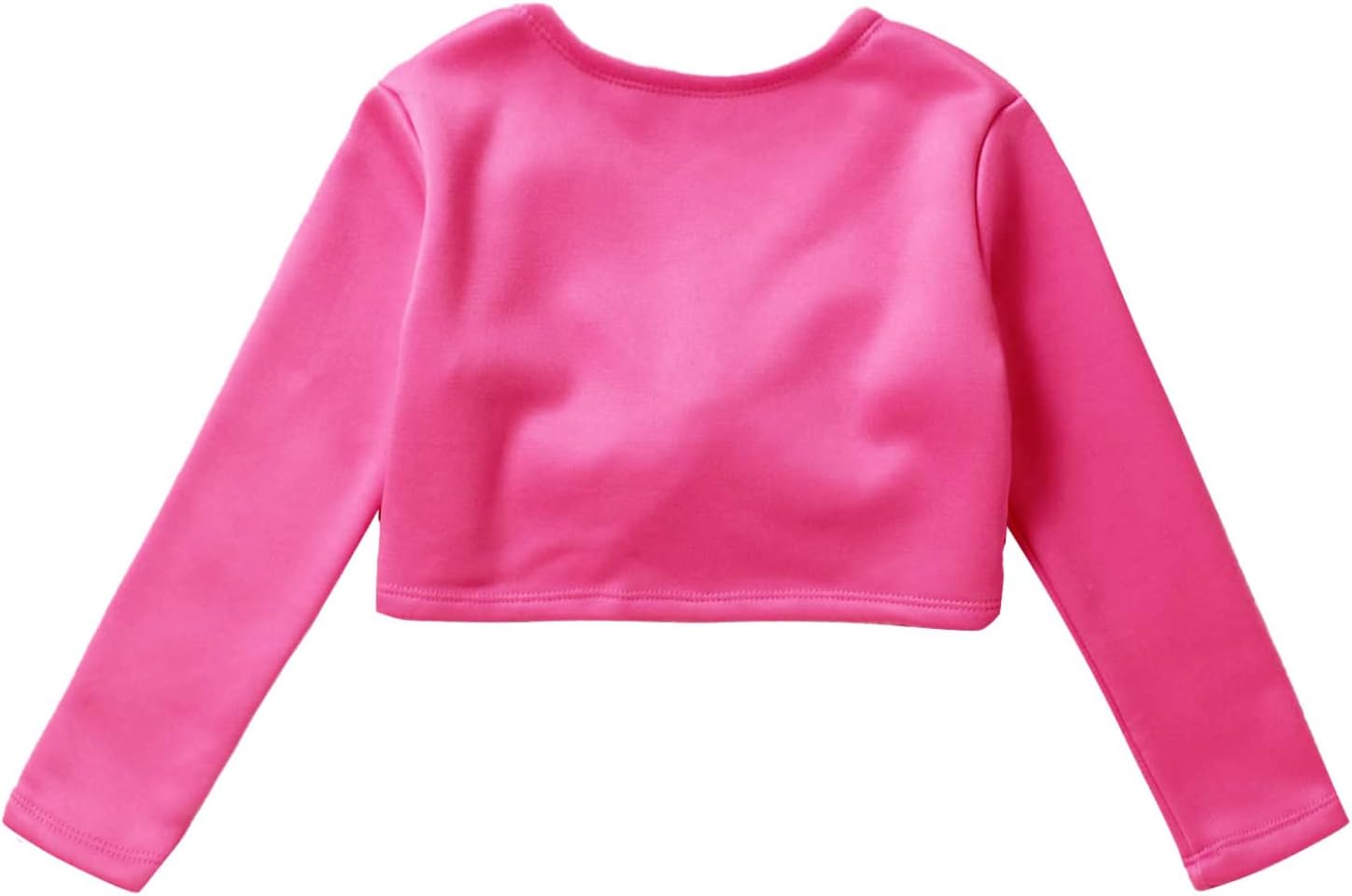 Loyan Little Girls Knit Long Sleeve Ballet Dance Top for Kids Knot Cardigan Shrug Cover Up Wrap Sweater Gym Yoga