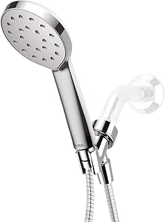 Methven Kiri MKII Handheld Shower Head Satinjet Patented Spray Technology with Hose and Adjustable Hand Shower Arm Mount, Chrome