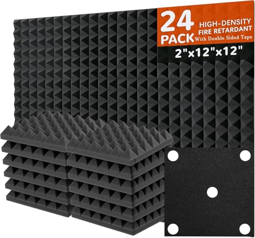 Akustikpaneele 24 Stücke,Akustikschaumstoffplatten...