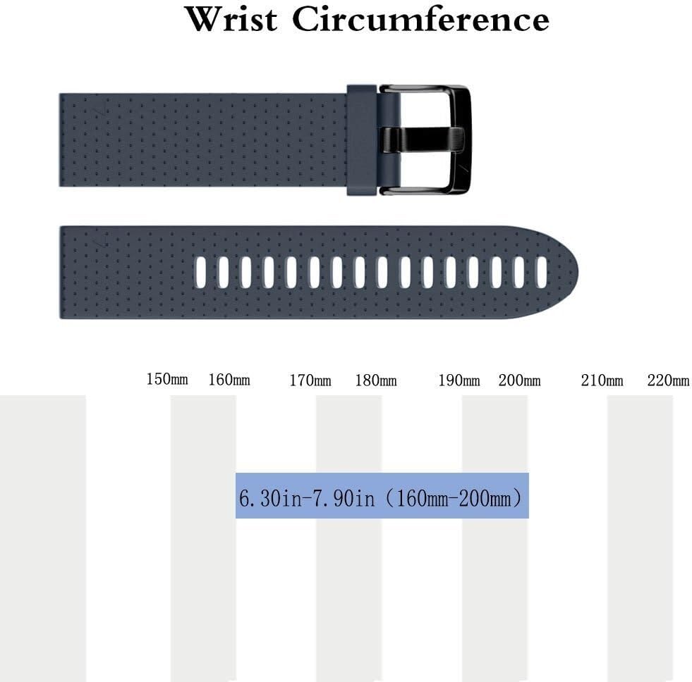 for Fenix 5S/Fenix 6S Bands 20mm Easy Fit Silicone Watch Bands Replacement for Fenix 7S/Fenix 5S Plus/Fenix 6S Pro/D2 Delta S Smartwatches(Black)