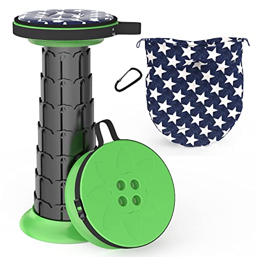 ALEVMOOM Tabouret Pliant Portable Chaise de Camping Tabouret de Camping Pliant Tabouret Télescopique Portatif Légère Hauteur Réglable pour Randonnée de Plein Air Pêche Jardin Voyages Cover