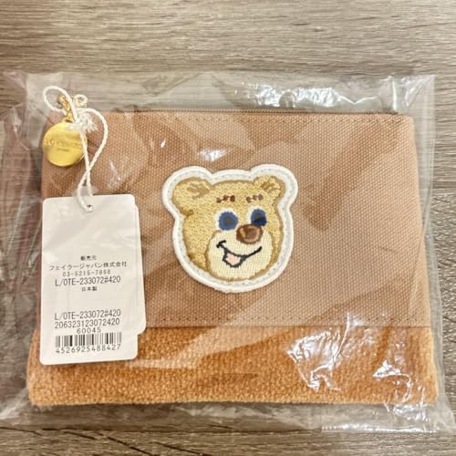 フェイラー オールドテディ ワッペンポーチ ベージュ 縦11.5cm×横15cmのサムネイル