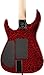 Charvel Custom Select Dinky Electric Guitar Black Red Crackle