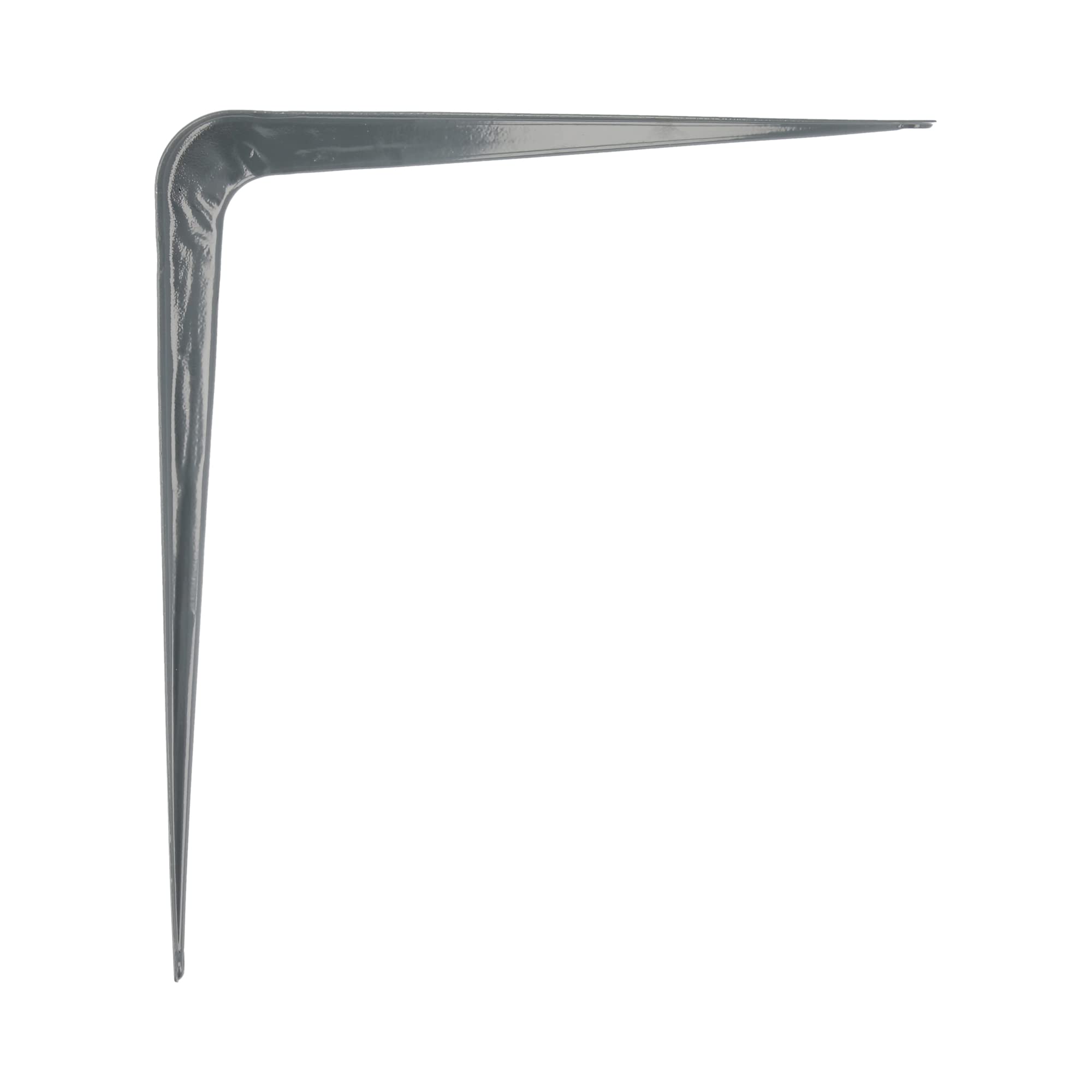 Amig - 10 Palomillas para Estanterías de Pared - Escuadras Metálicas para Baldas - Ángulos para Estantes - Soportes - Acero - Color Gris - Medida 450x400 mm - Peso Máximo Recomendado: 35 Kg