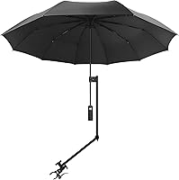 Vista 1 de Sombrilla de playa UPF 50+ con abrazadera universal ajustable