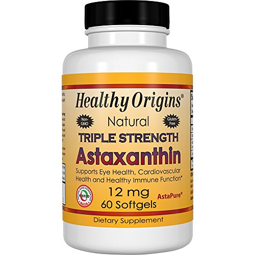 Healthy Origins Astaxanthin 12Mg Trpl Str 60 Sgel