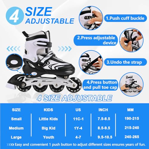 Zhukaikj Kids Inline Skates For Boys And Girls thumb #1