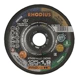 RHODIUS PROline XT69 MULTI CROSS Extradünne Trennscheibe 115 x 1,9 x 22,23 mm 25 Stk