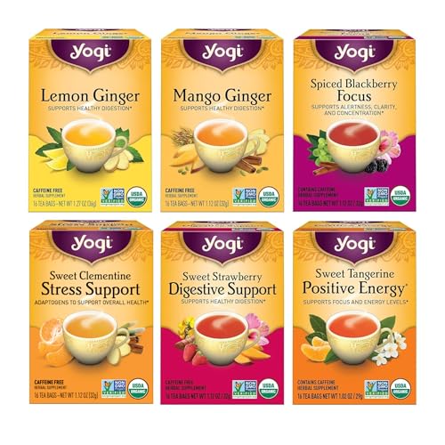 Yogi Tea - Fruity Tea Variety Sampler, 16 Tea Bags