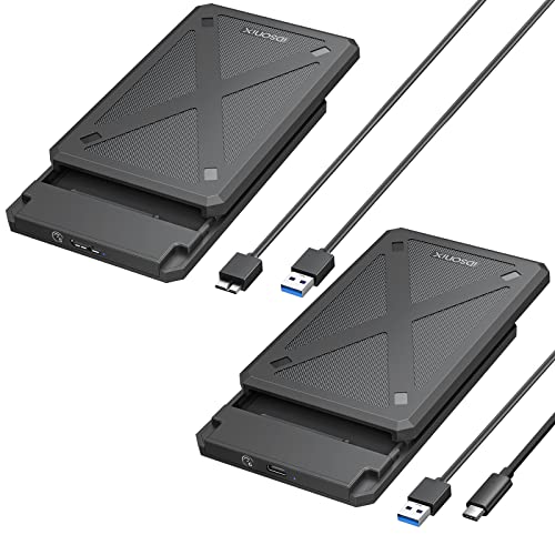 Carcasa externa para disco duro 2.5 pulgadas USB 3.0 SATA III 2 unidades miniatura 1