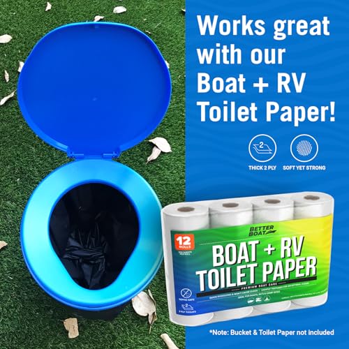 image for Better Boat Portable Camping Toilet Kit, 5-Gallon & 8-Gallon Bucket To