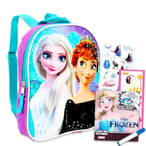 Disney Frozen MINI Backpack For Girls, Kids ~ 6 Pc Bundle With 11