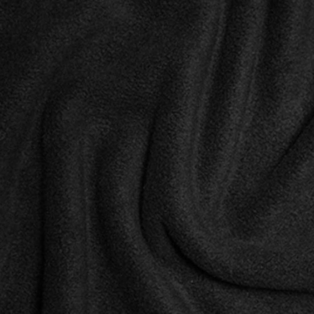 Plain Coloured Polar Fleece Anti Pil Fabric 150cm Wide (Sold Per Metre) (Black)