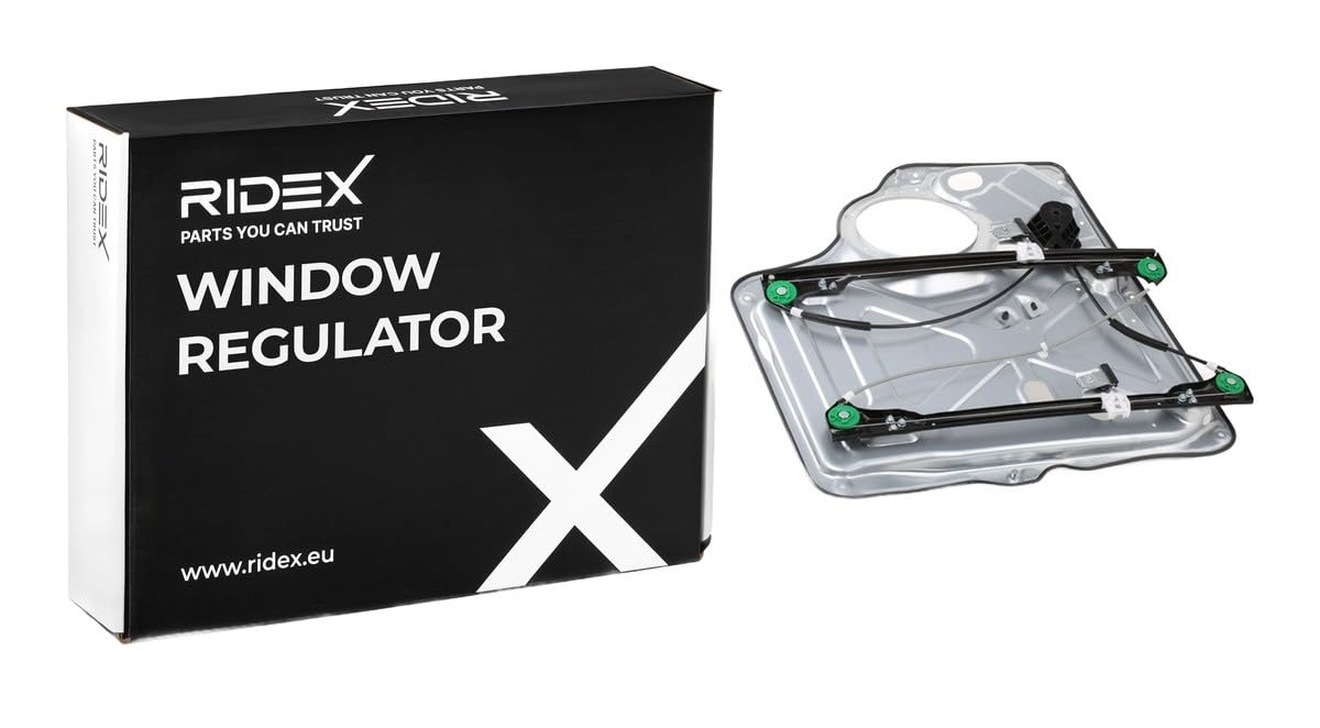 RIDEX 1561W0204 Elevalunas eléctrico Delante, Izquierda sin electromotor con placa soldada Compatible con VW Multivan T5 7HM, 7HN, 7HF, 7EF, 7EM, 7EN
