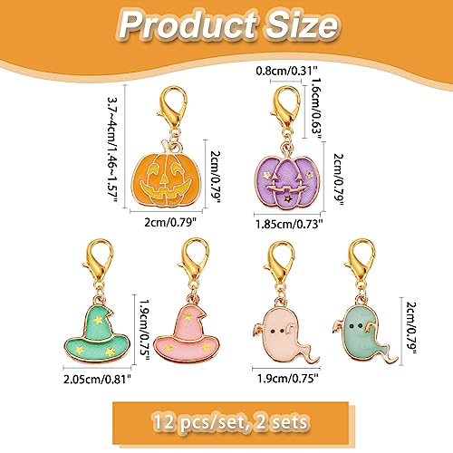 NBEADS 24 Pcs Halloween Theme Stitch Markers - Image 2