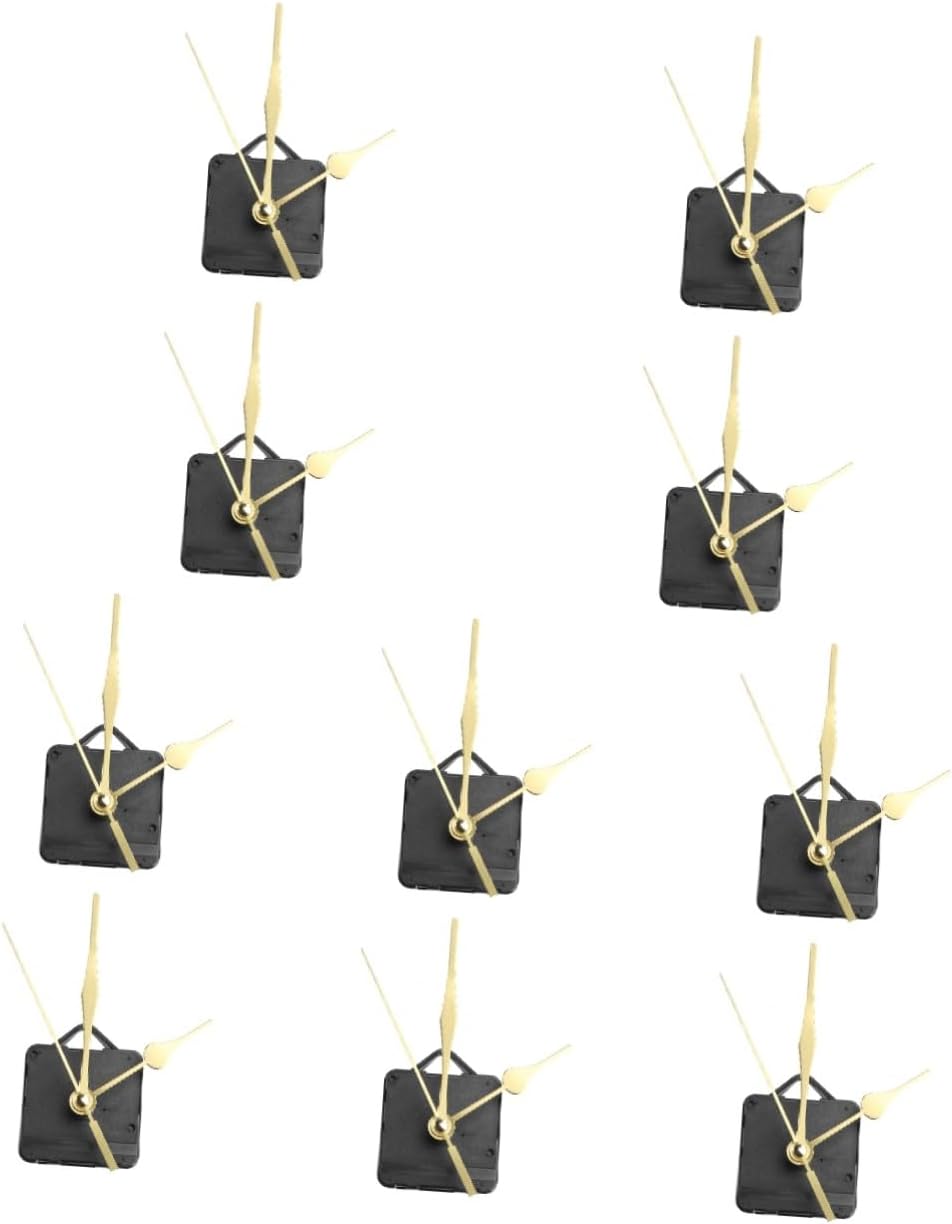 Generic 10pcs Clock Movement Simple Alarm DIY Kits Battery Clock Movement Clock Motor Mechanism Non Decor Wall Clock Portable Silent Powered Retro Ticking Modern Clock Parts LED