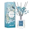 Airkeep Reed Diffuser Set,3.38 fl oz (100 ml) – Ocean Mist&Sea Salt Oil Diffusers with 8 Reed Sticks,Home Fragrance Reed Diffuser for Bathroom Shelf Decor