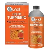 Qunols Liquid Turmeric 1,000 mg, 30.4 Ounces - Tropical Orange Flavor, Gluten-Free, Enhanced Absorption with Black Pepper, Vegetarian Formula